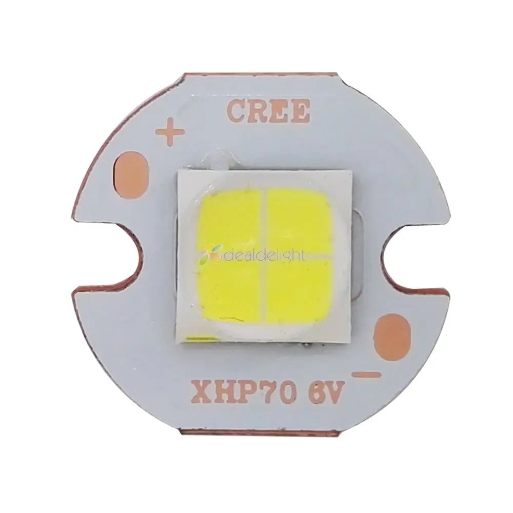 XHP70 6V 6500K Cool White, 5000K Neutral White, 3000K Warm