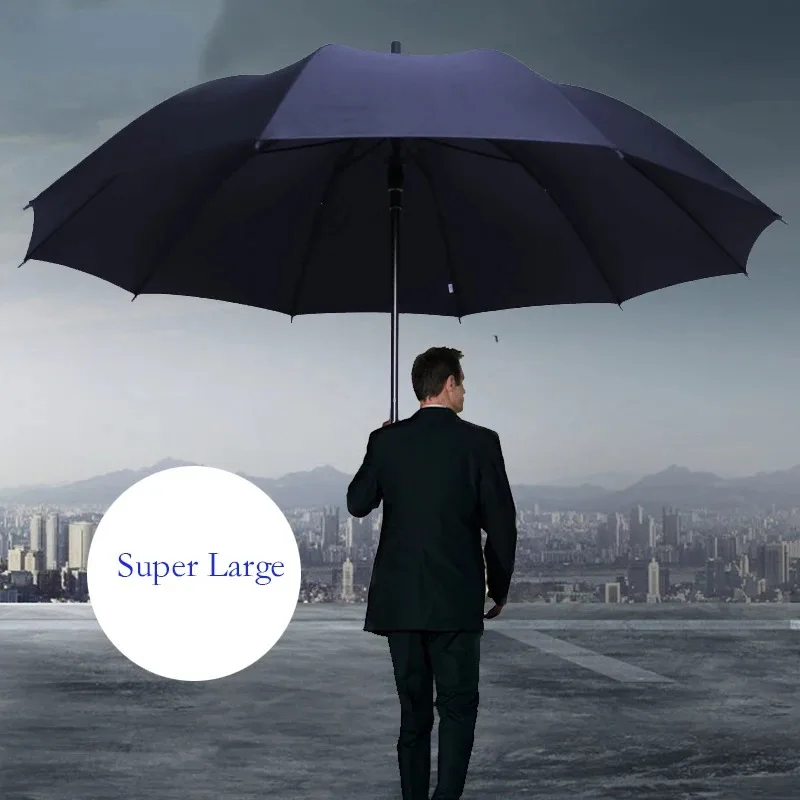 Super Large Folding Umbrella all-weather umbrella for three people 10 bone reinforced UV protection sunscreen umbrella uv umbrella