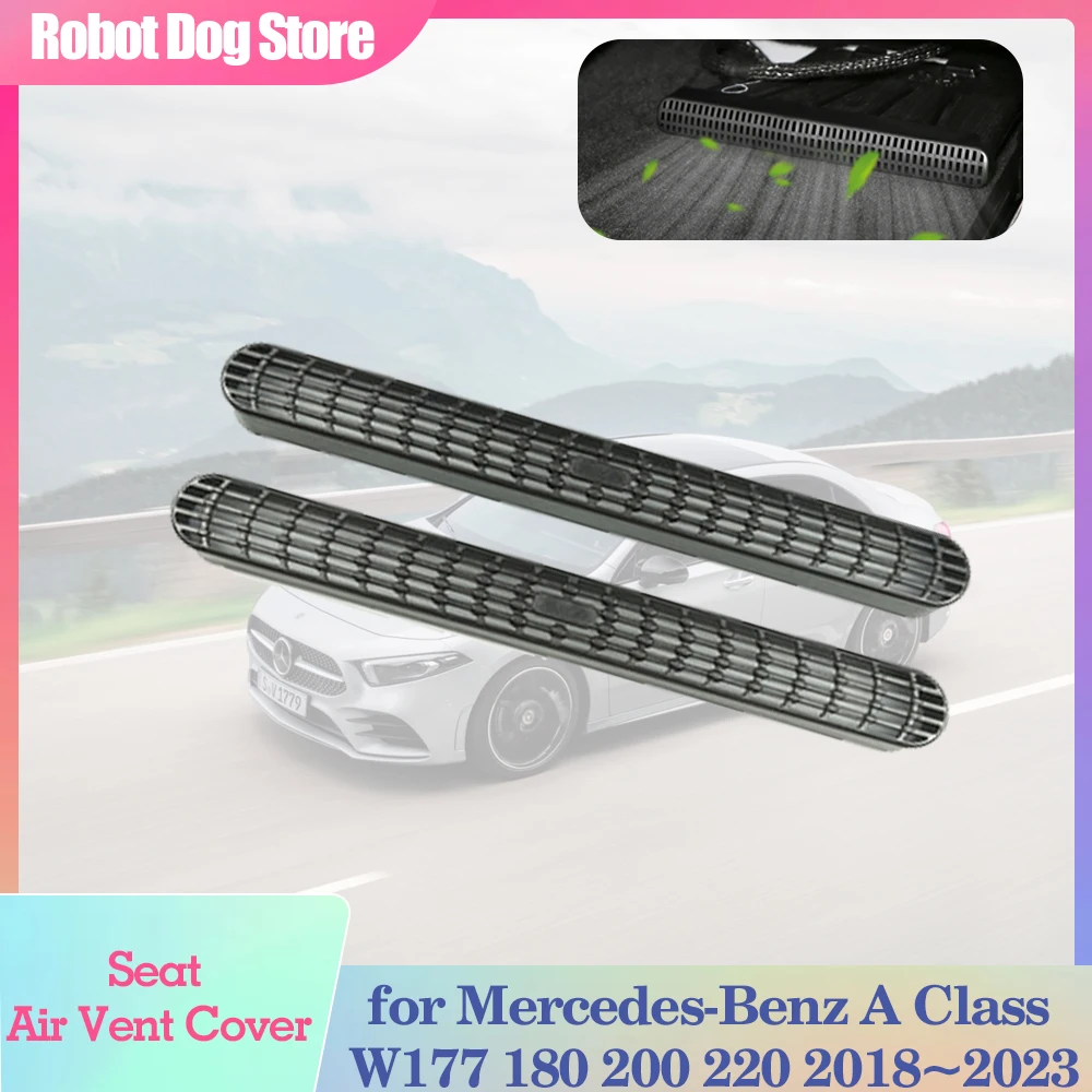 Car Under Seat Air Cover Per Mercedes-Benz Classe A W177 180 200 220 2018 ~ 2023 Condizionatore Duct Vent Outlet Trim Cap Accessori