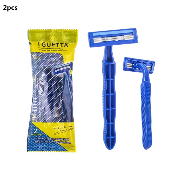 Travel Double Layer Blades Razors Shaving Convenient Hotels Carry Disposable Razors Skin Facial Manual Safe Shaver