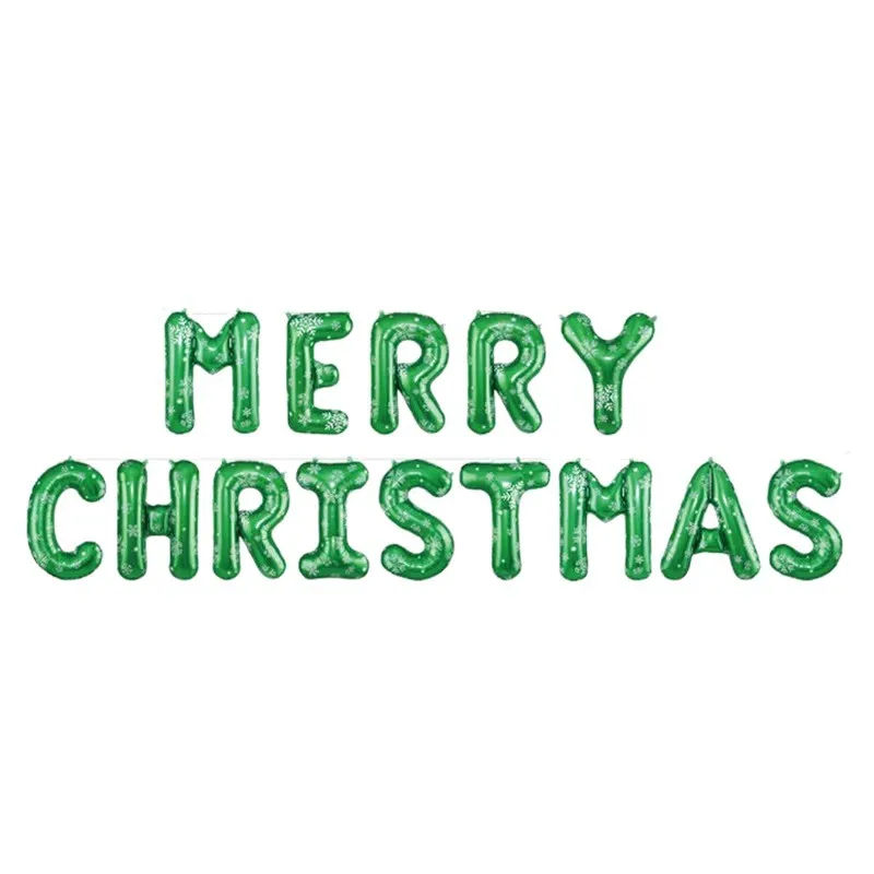 Merry Christmas Letter Balloon Banner Christmas Theme Aluminum Foil Balloon For Xmas Party Supplies Christmas Hanging Decor 2025