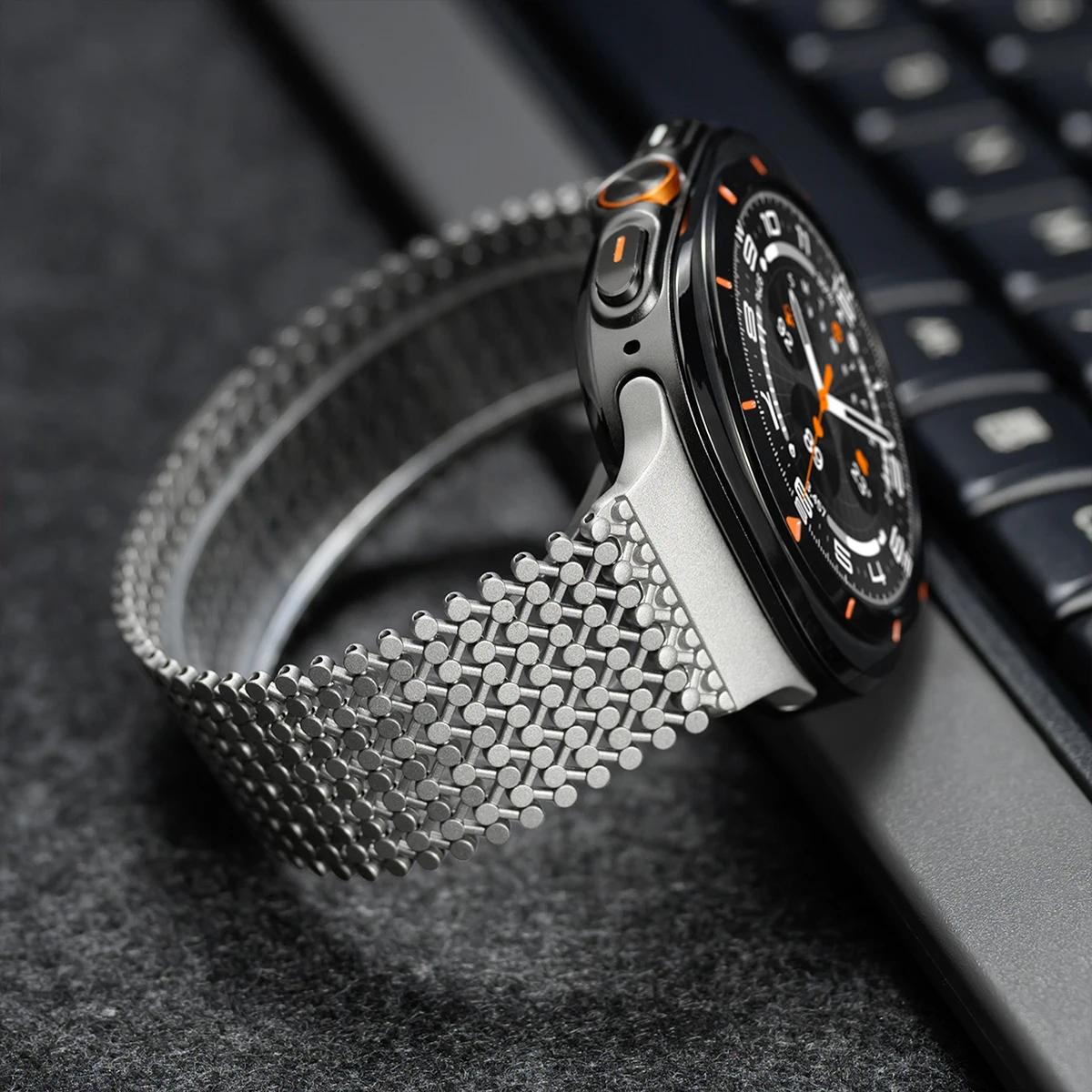 Premium Magnetic Stainless Steel Luxury Metal Watch Band, 47mm