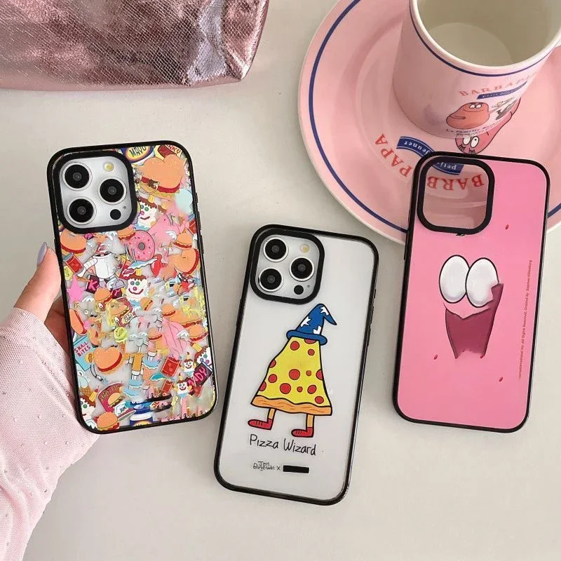 

Cartoon Pizza 2.5 Acrylic Phone Case Cover for iPhone 12 13 14 15 Pro Max Case for iPhone 15 Pro Max