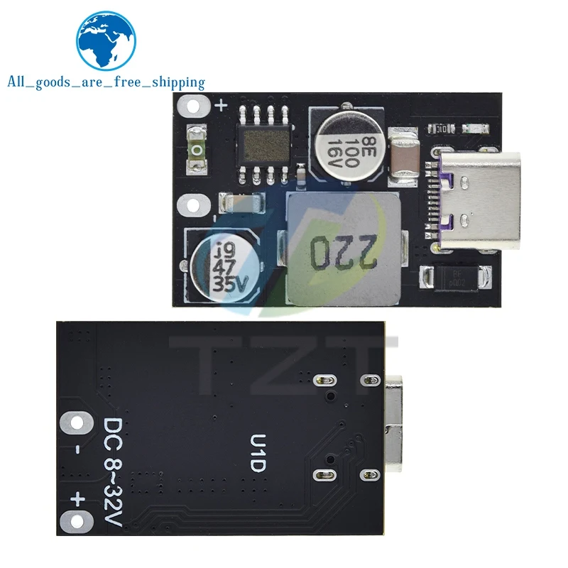 PD3.0/PPS/QC3.0 Apple Huawei MTK Samsung DIY Fast Charger DC 8-32V 30W Step-down Module for Emergency Charging of Mobile Phone
