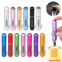 8/5ml Perfume Atomizer Portable Liquid Container For Cosmetics Traveling Mini Aluminum Spray Alcochol Empty Refillable Bottle 1