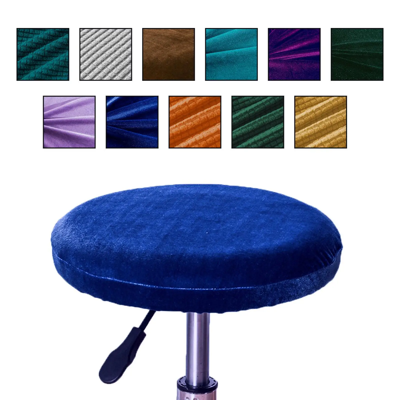 SWD TWTH Stool Cover Round Bar Stool Slipcover Waterproof Stool Protector,Seat Cushion Protectors Round Stool Covers Cushion Protectors Red,30 * 10cm 