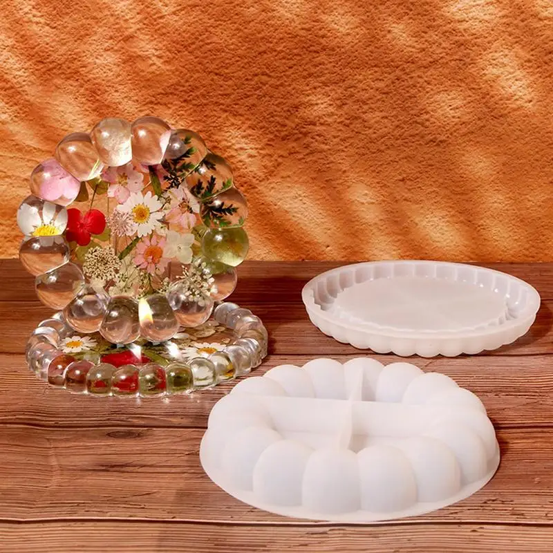 Bubble Resin Coaster Molds DIY Bubble Coaster Plaster Silicone Mold