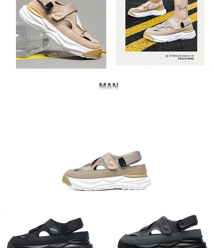 Description Picture 5 of itemOulylan Men's Casual Shoes Summer Men Sandals Outdoor Sports Sandals for Men Beach Shoes Driving Sandals Plus Size 39-44