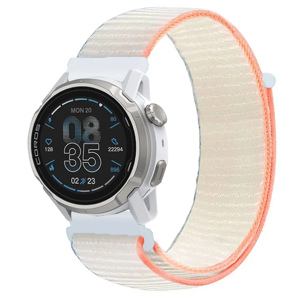Breathable Nylon Loop Watch Band with Adjustable Fit, 20/22mm