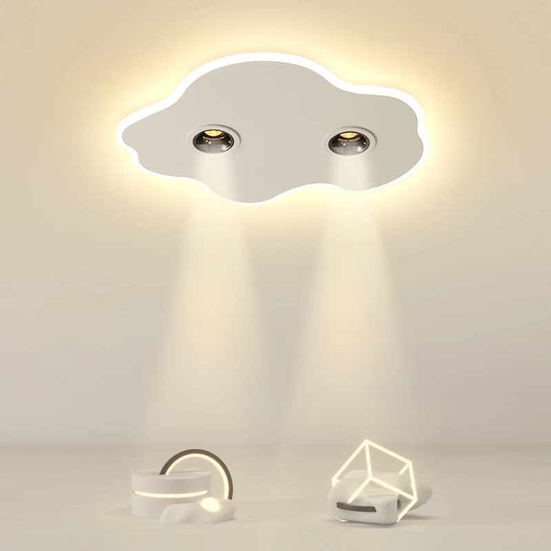 Nowoczesne żyrandole ledowe z reflektorem do pokoju dziecięcego salon sypialnia na poddaszu stara lampa montowana na suficie minialistyczna lampa sufitowa