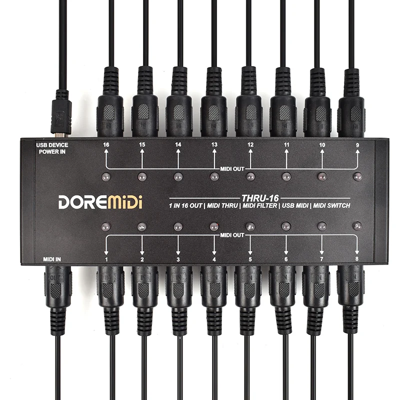 MIDI THRU-16 Box Filter&Switch Controller DOREMiDi