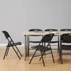 Folding Plastic Chair with 350-Pound Capacity - Black, 6-Pack, Dining Room Chairs 2