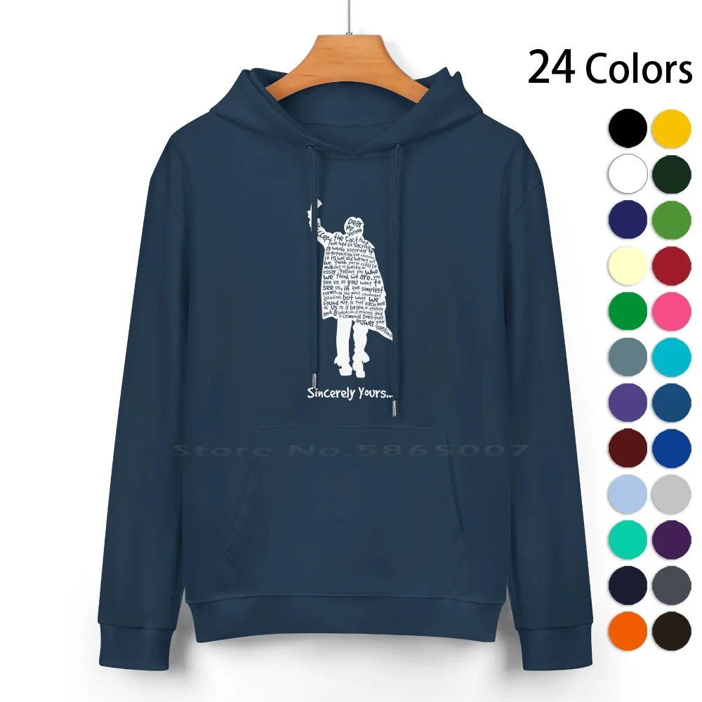 

Свитер с капюшоном для клуба завтрак-Искренне ваш-белый свитер из чистого хлопка 24 цвета для клуба завтрака Джон хуз Искренне ваш