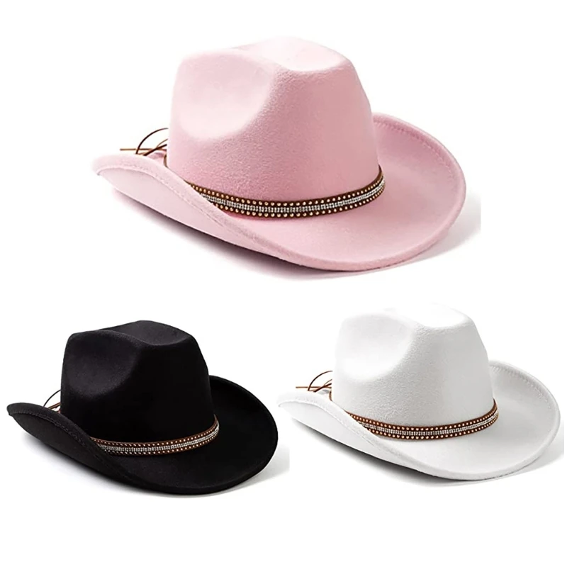 

Casual Hat Cowboy Hat for Bachelorette Party Cowboy Hat Cap for Actor Actress Night Club Bar
