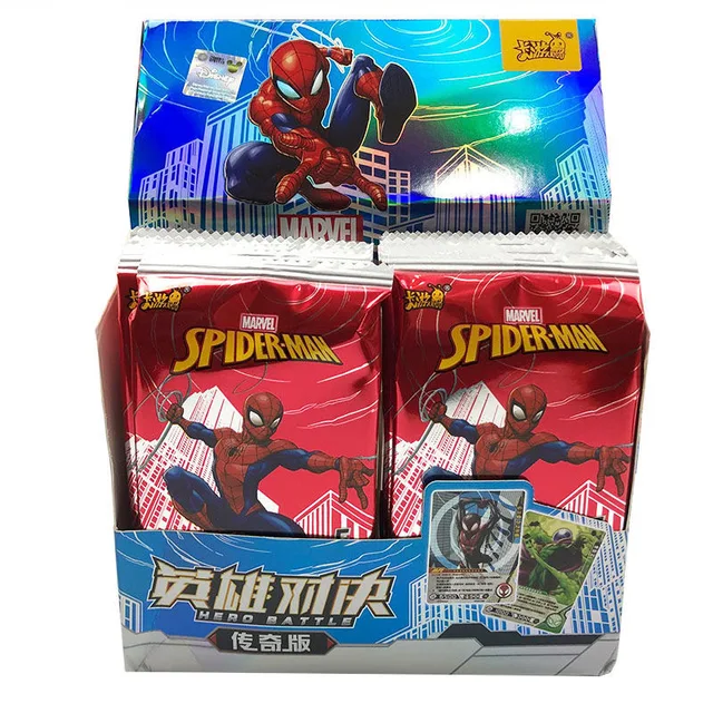 New Marvel Original Anime Figures Cards Iron Man Thanos Bronzing Anime Collectible Flash Cards Toys Gifts