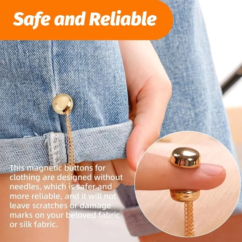 Pince Magnétique Pour Pantalons Et Ourlets, Pince Magnétique Pour Vêtements FjClothing, JOCuff, Broche Magnétique, Magnétisme De Construction, Pince à Boutons Pour Vêtements