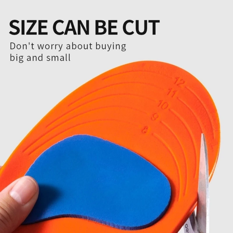 Sports Elasticity Insoles Shoes Sole Technology Shock Absorption Breathable Running Insoles Feet Orthopedic