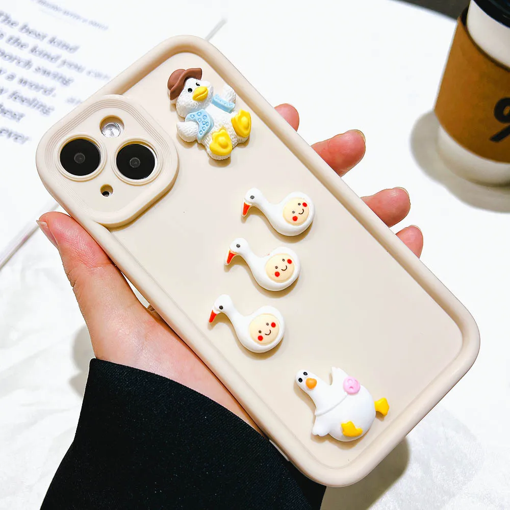 3d Coffee Cartoon Phone Case For Iphone Models Protective Cover_voghion.com