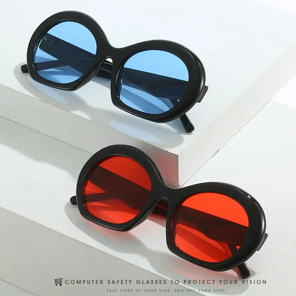 Vintage Sunglasses Women Round Oversized Gradient Shades For Vintage Sunglasses