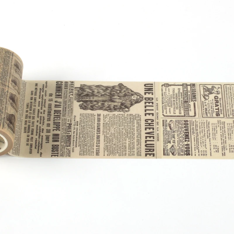 Vintage Washi Tape Set for Scrapbooking and Decorative Journaling - 8M Roll