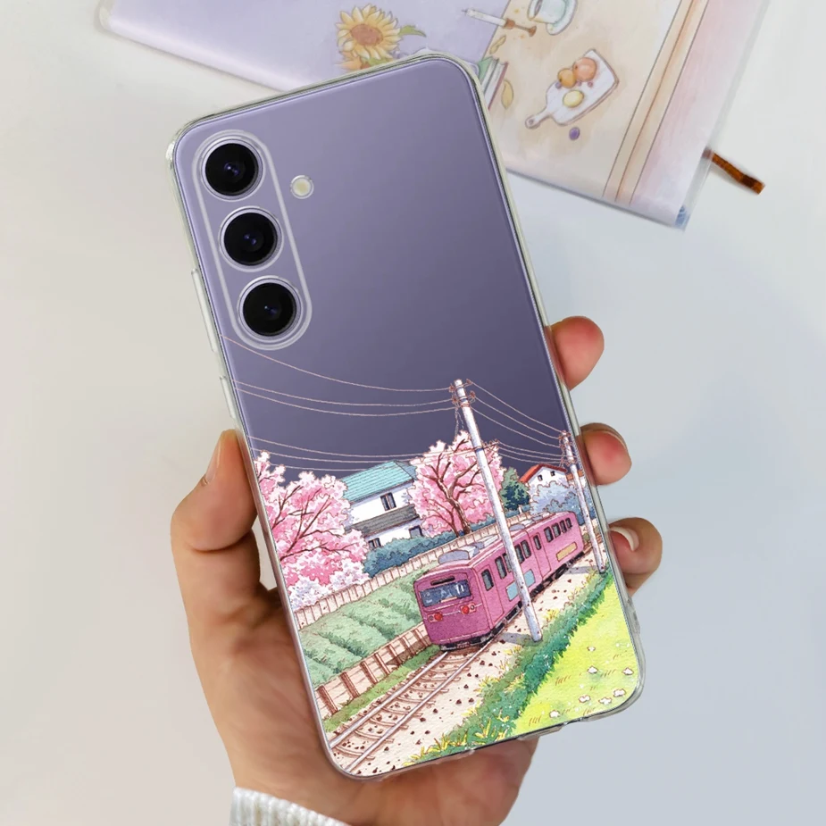 Stylish 2024 Painted Soft Silicone Phone Case
