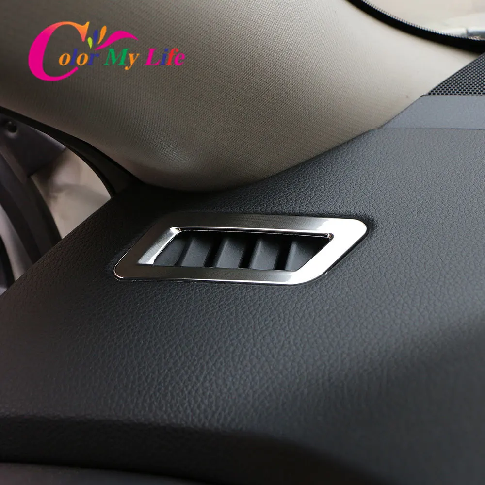 Car Air Conditioning Vent Outlet Cover Trim Sticker for Nissan X-trail Xtrail Rogue T32 2014-Qashqai J11 LHD Accessories with car air conditioner trim air conditioner trim air vents cover car moulding decoration interior moulding trim strip car styling stickers