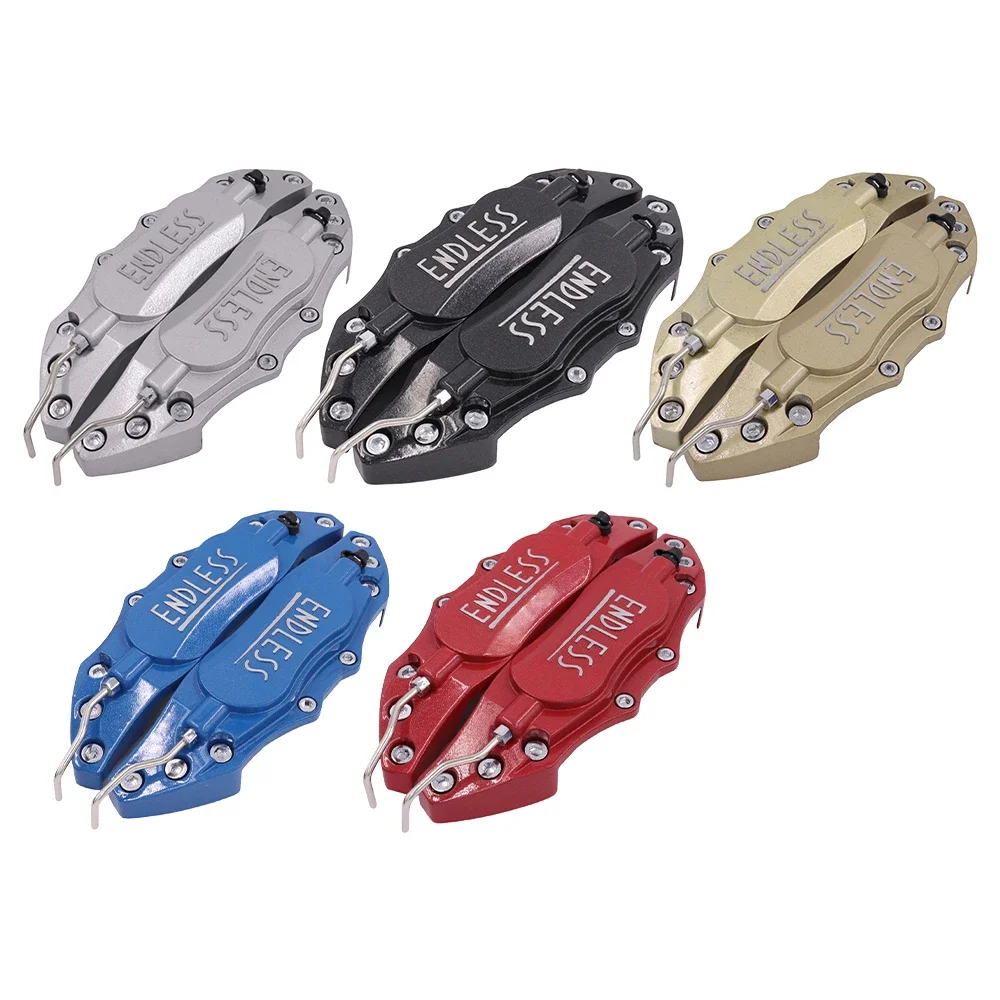 2 Pcs JDM Universal Fixing By Screws Aluminum Brake Caliper Cover Endless Wheel Modification Decoration For All Car Car Styling