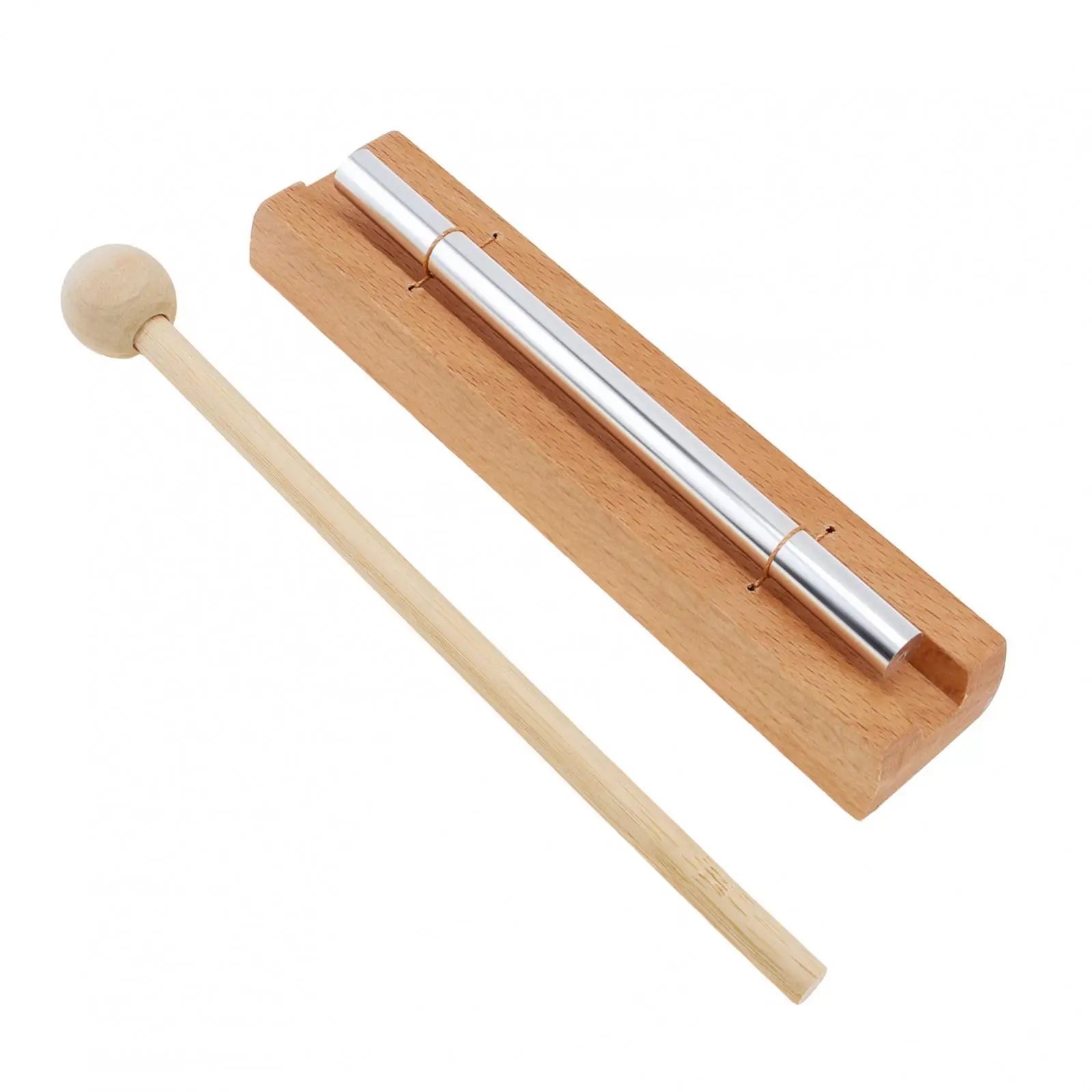 Solo Tone Chime Bar for Classroom Management / Meditation and Mindfulness, Wooden Bell Percussion Instruments