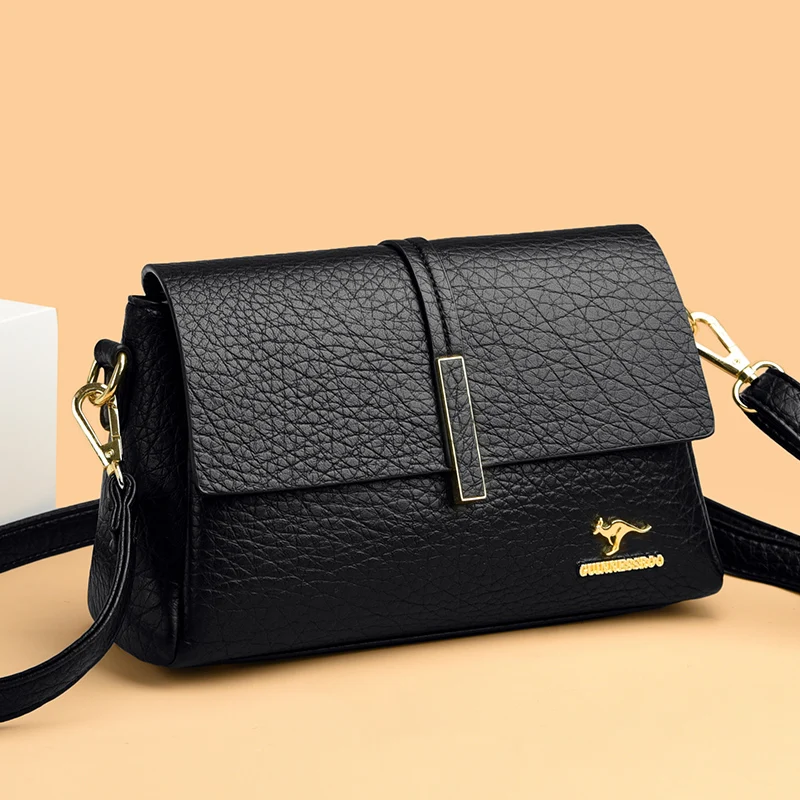 Piccola borsa a tracolla donna stile retro casual borsetta spalla_voghion.com