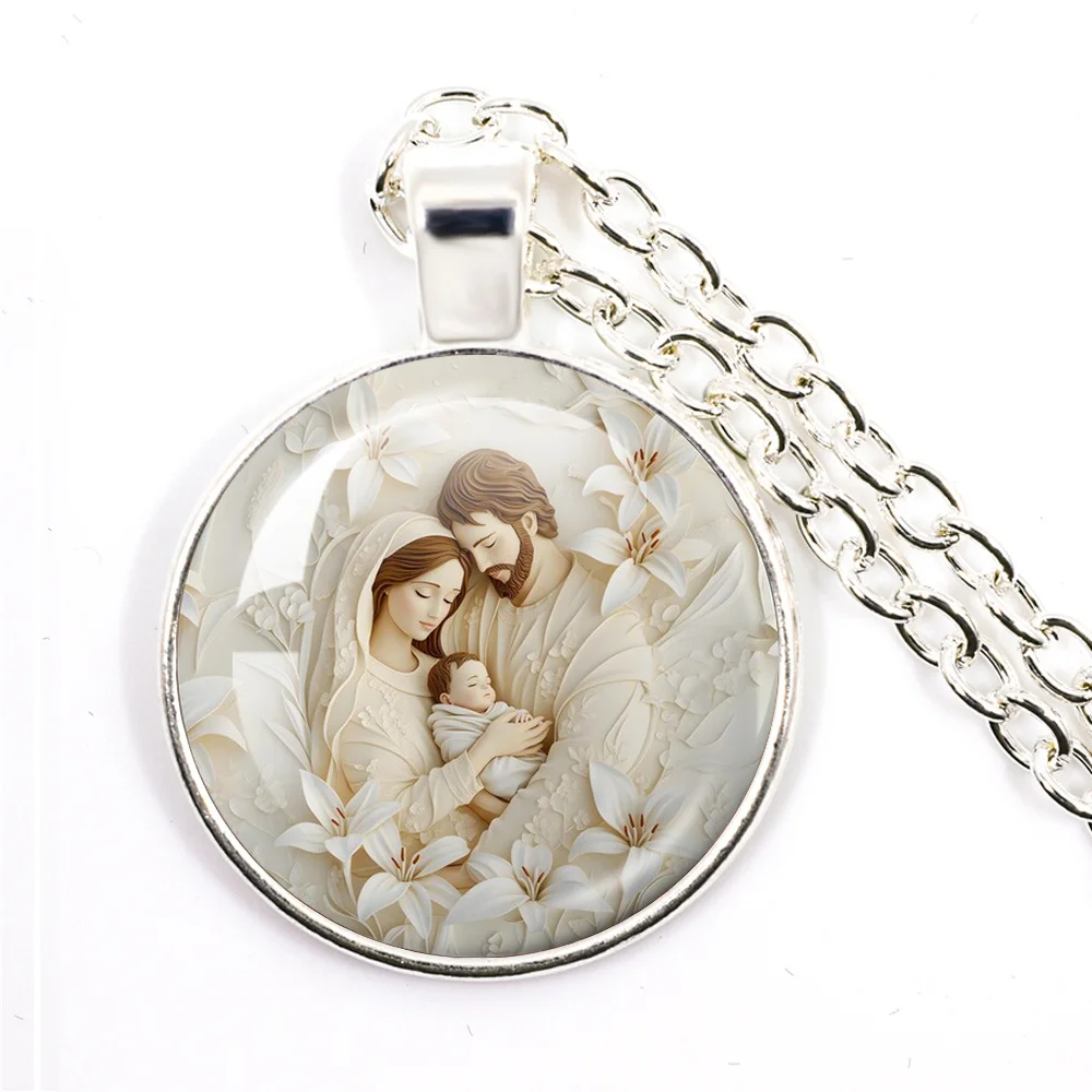 Holy Family Pendant Necklace 2