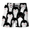 3D Printed Penguin Men's Short Pants Fashion Hawaii Beach Shorts Cool Casual Summer Quick Dry Animal Pattern Sports Swim Trunks 6