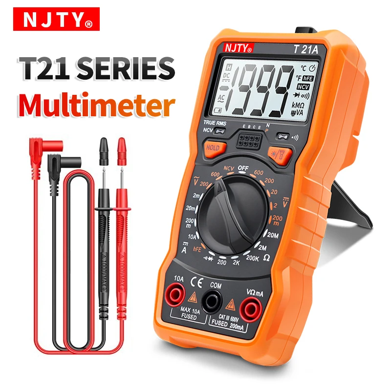 Multimètre Professionnel 10A Avec Fils De Test - Pour électricien, Bricolage, Neuf Sous Emballage