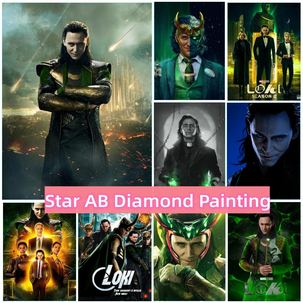 

Набор для алмазной вышивки «сделай сам» из комиксов Marvel Loki