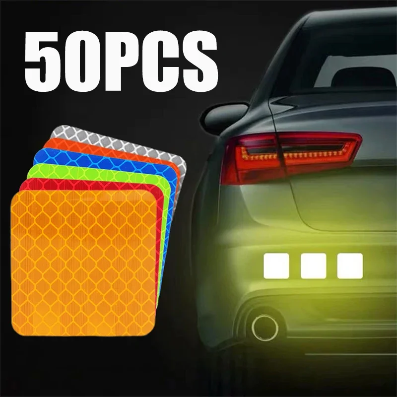 68 Pcs Warning Reflective Stickers - High Visibility Waterproof Reflective Tape For Vehicles, Bikes, Clothing & Gear - View #6
