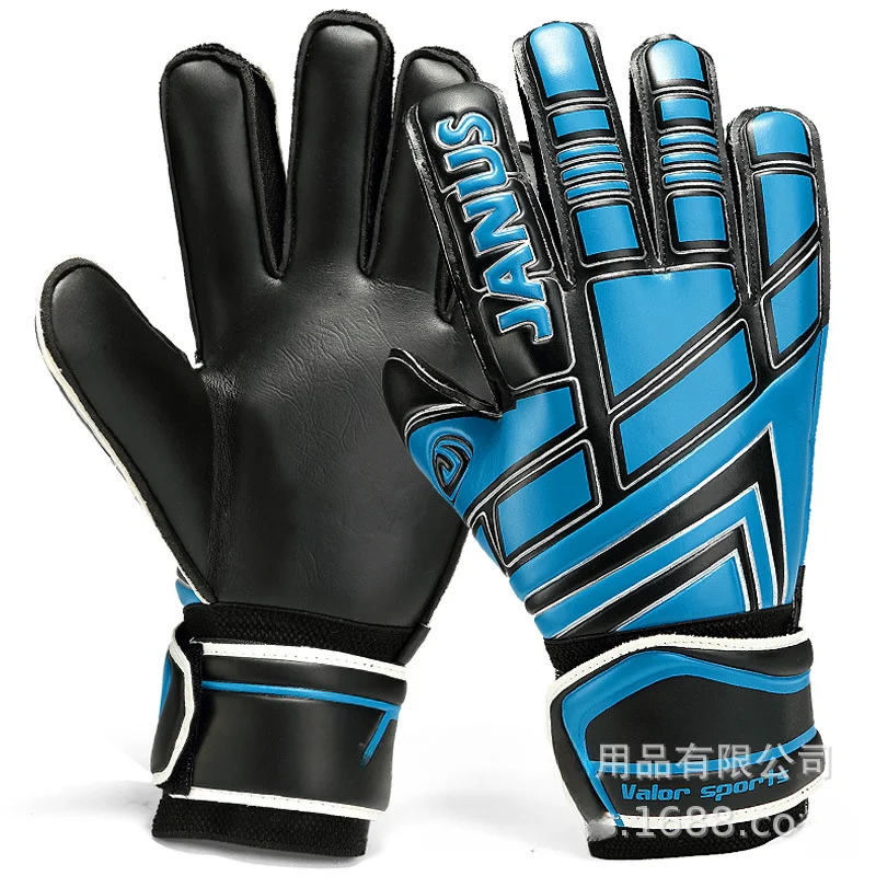 thumbnail image 1 of Guantes de fútbol para portero de fútbol, equipo de protección para dedos profesional para niños, guantes de entrenamiento antideslizantes para adultos, 1 of 5