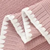 Baby Blankets Knitted Newborn Boy Girl Bedding Quilt 90*70CM Plaid Infant Stroller Swaddle Envelop Wrap Fashion Solid Super Soft 5
