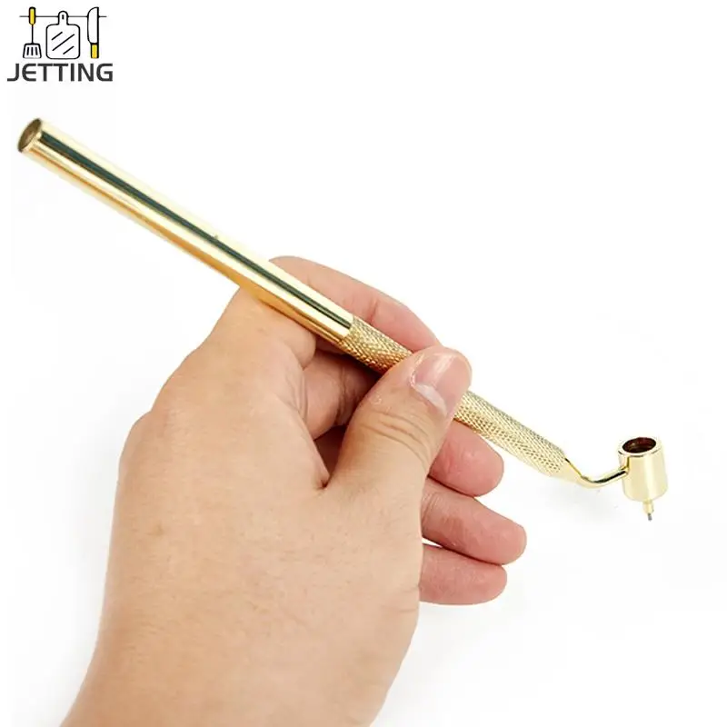0.5mm/0.7mm Metal Thin Line Fluid Writer Paint Smudger Liquid Writer Tilting Precision Scale Pen Repair Touch Up Paint Pen
