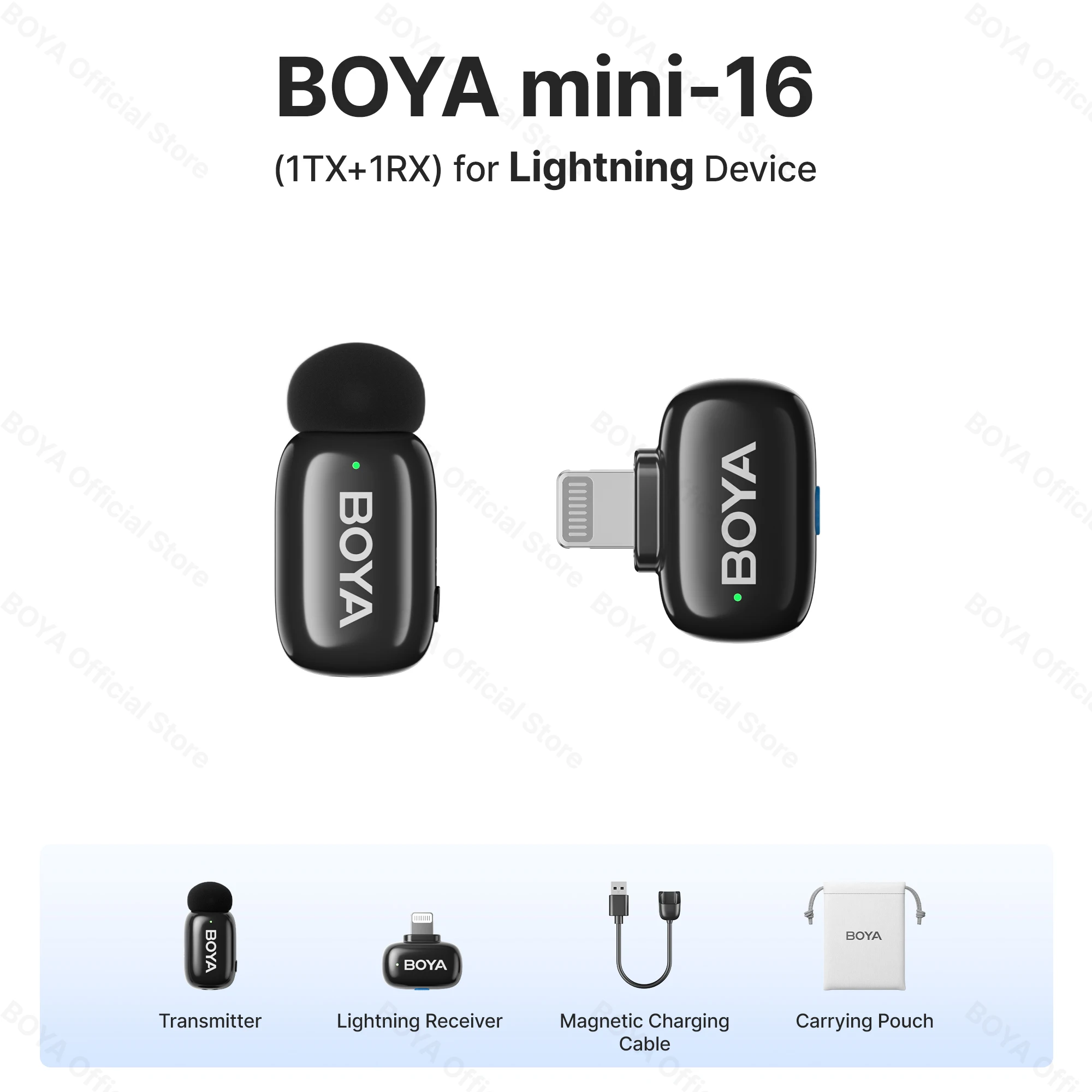 Microfono Lavalier Wireless BOYA Per IPhone - Leggero, Riduzione Rumore E Cambio Voce AI, 30h Autonomia - Foto 5