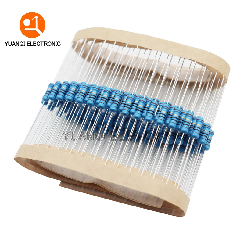 Metal Film Resistor 50pcs 1/2W 0R-4.7M 0.1R 150R 200R 240R 470R 1K 2.4K 4.7K 10K 24K 51K 750K 0.1 0.22 100 300 470 ohms 0.5W