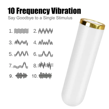 10 Frequency Mini Powerful Bullet Vibrator USB Charge G-spot Nipple Clitoris Stimulator Sex Toys for Women Female Masturbator 2