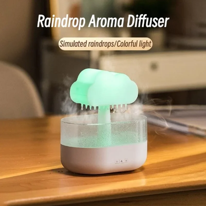 

200ml Rain Cloud Air Humidifier RGB Night Light Mushroom Rain Aroma Diffuser USB Air Diffuser Mist Maker Oil Fragrance Machine