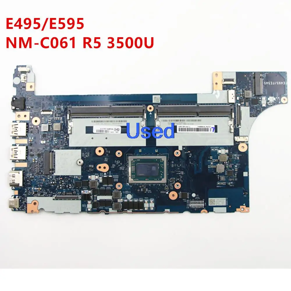 

Used For Lenovo ThinkPad E495 E595 Laptop Motherboard Mainboard NM-C061 R5-3500U 02DL979