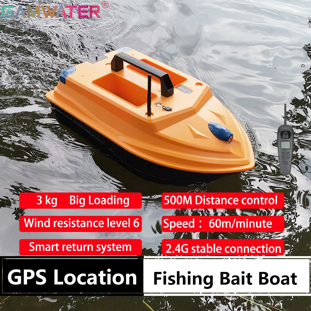 Smart Fixed Speed Cruise Radio Remote Control Fishing Bait Boat 1.5kg