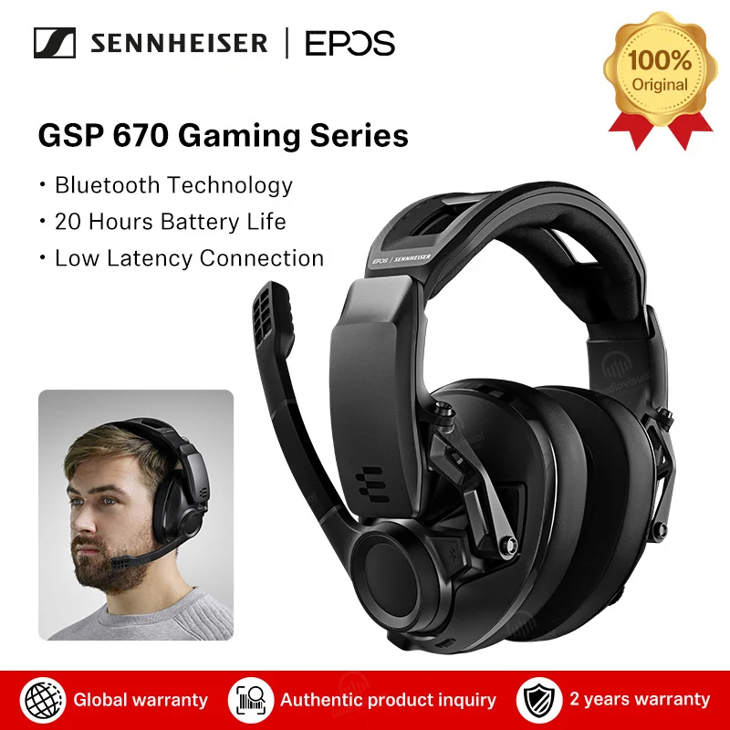 EPOS GSP670 ワイヤレスゲーミングヘッドセット 楽天市場】EPOS Sennheiser(イーポス ゼンハイザー) / GSP 670
