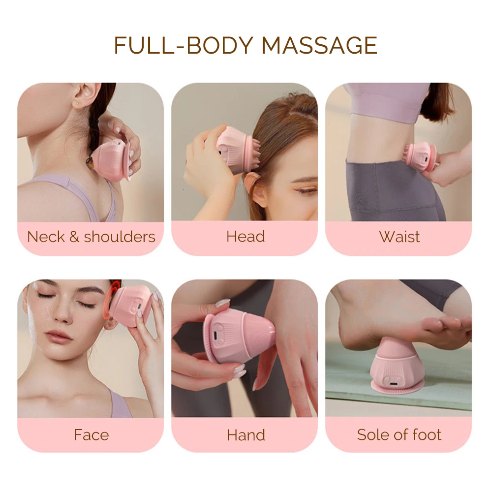 4-in-1 Multifunction Whole Body Massage Ball Back Waist Neck Head Relaxation Massager Vibration Fascia Ball Muscle Masajeador