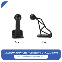 Premium Car Dashboard Magnetic Phone Holder - Steering Wheel Mount & Interior Accessory (Aluminum)