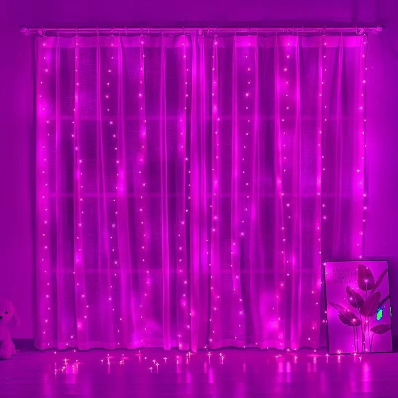 

3M/4M/6M LED Curtain Garland Fairy Lights Festoon with Remote New Year Garland Christmas Decoration Party Wedding Decoration
