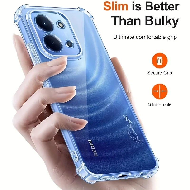 Clear Soft Silicone Back Cover - Transparent Phone Case