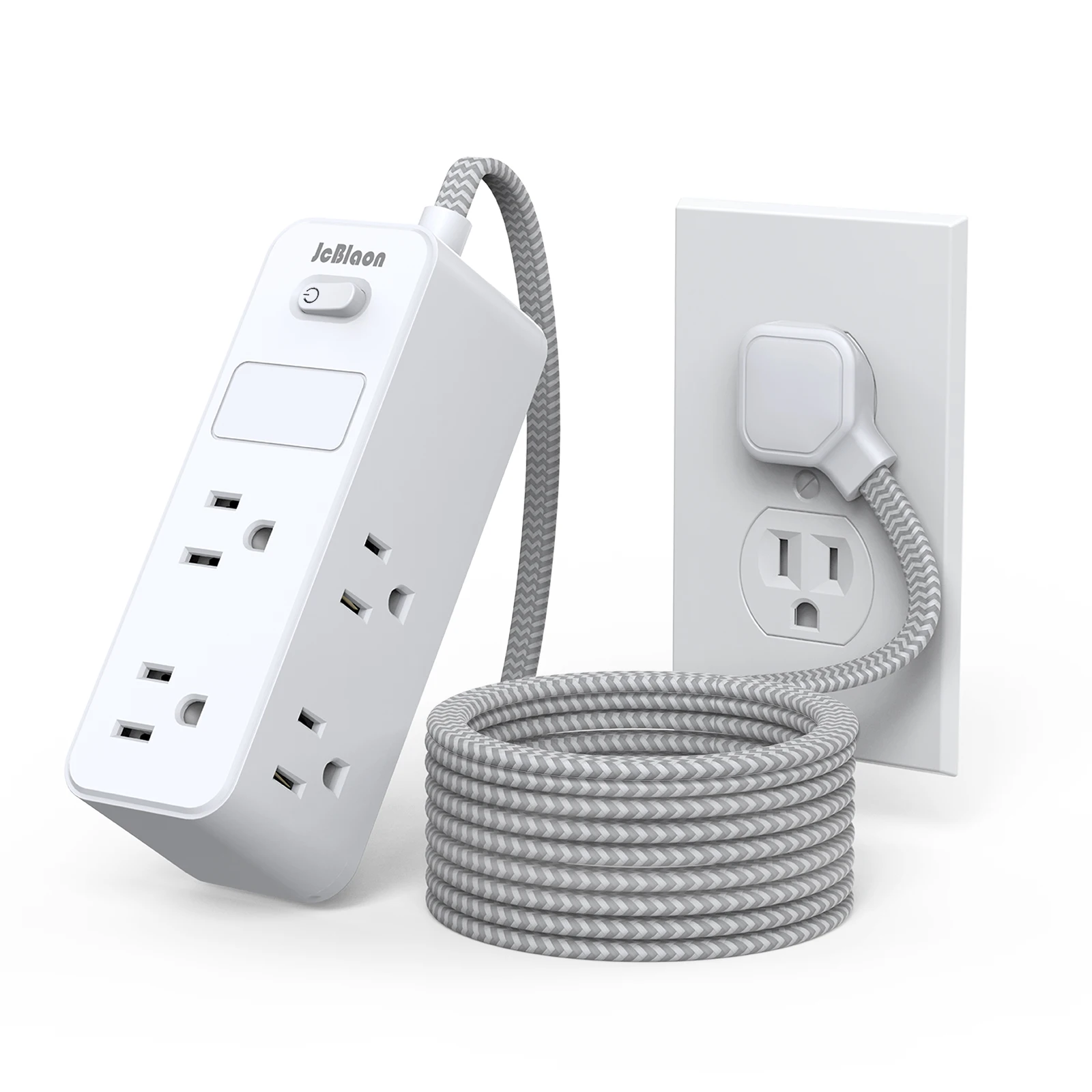 US ปลั๊ก AC Outlet Multitap Power Strip 5FT สายไฟปลั๊กไฟฟ้า Smart Home Office Surge Protector เครือข่ายกรอง 1