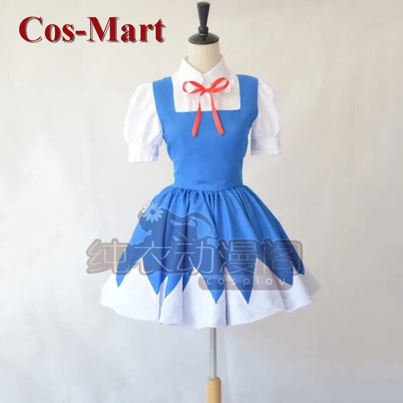 

Костюм для косплея Game Touhou Project Cirno, модное милое красное платье для женщин, одежда для ролевых игр, на заказ, любой размер